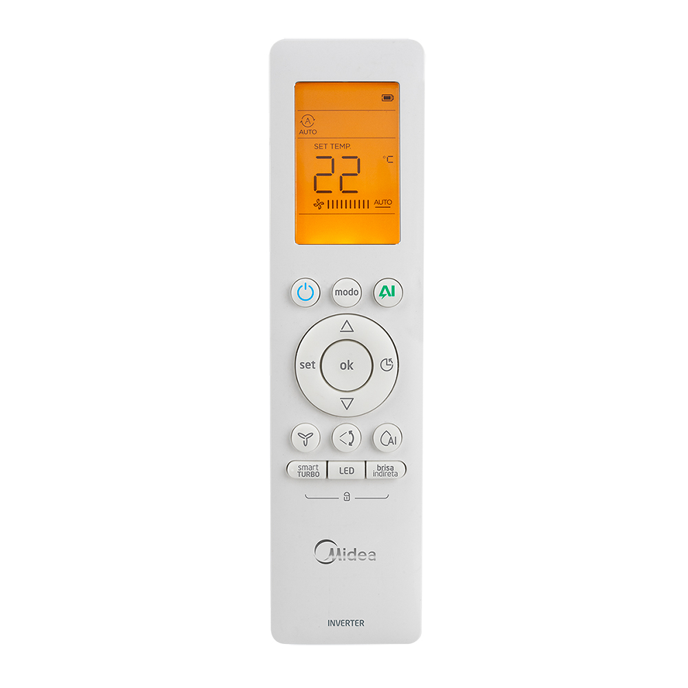 AR CONDICIONADO 24.000 BTUS SPLIT HW INVERTER SPRINGER MIDEA AI ECOMASTER FRIO R-32 42EZVCA24M5/38EZVCA24M5 - 220V 9